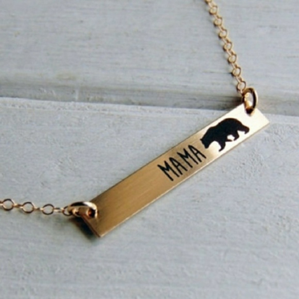 *HOST PICK*18K gold plated mama bear necklace